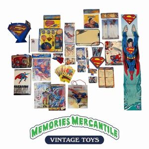 Lot Of Superman Novelty Items Comic Books Poster Misc.